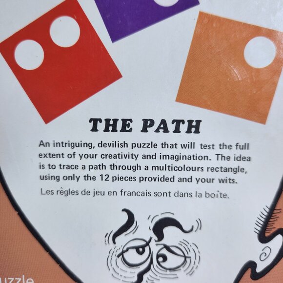 The Path Mind Bender Puzzle Waddingtons House of Games Vintage 1969 - Picture 2 of 10